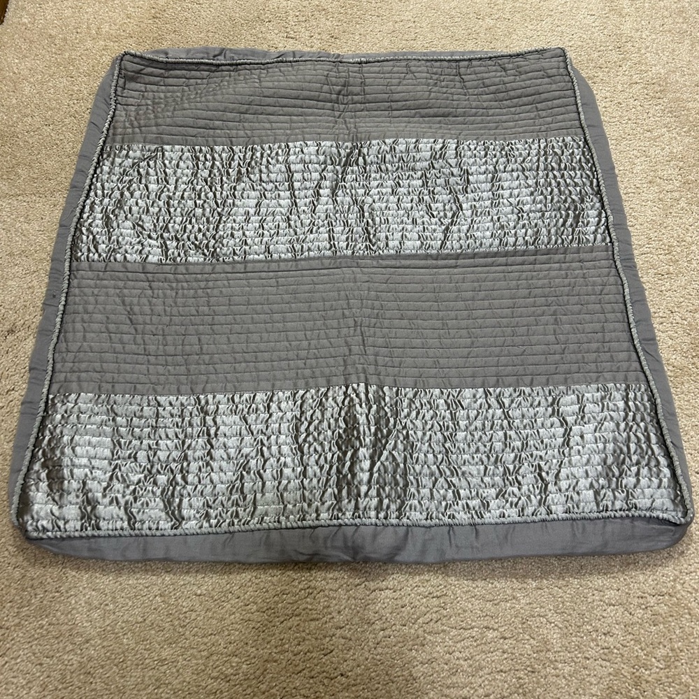 Vera Wang Gray Euro Sham set of 3